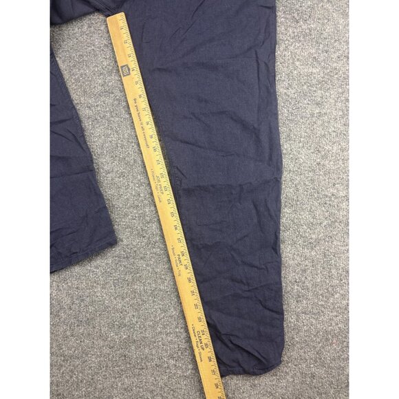 Roxy Pants Womens Medium Blue Linen Blend Elastic Waist Drawstring Jogger Casual - Picture 5 of 8